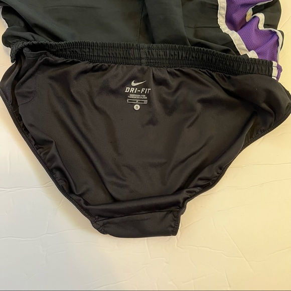 Nike Athletic Shorts, Black and White and Purple, Dri-Fit, Size S (women’s) - Picture 3 of 5